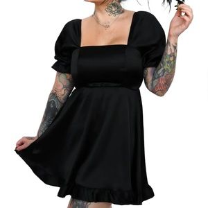 Foxblood Doll parts Satin Babydoll dress